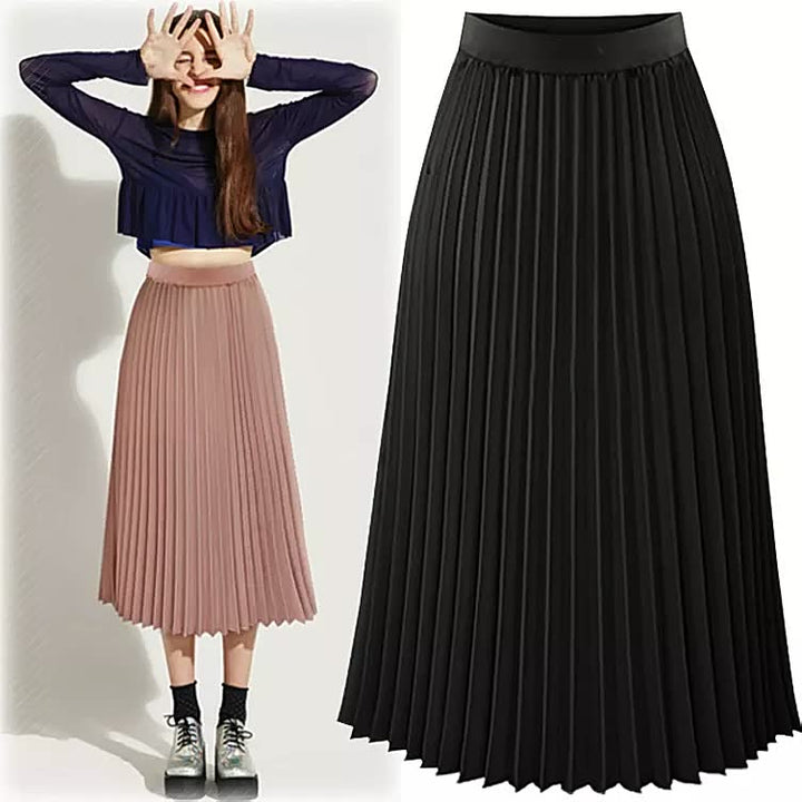 Sian | Women's Pleated Skirt with A-Line Cut