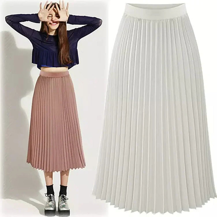 Sian | Women's Pleated Skirt with A-Line Cut