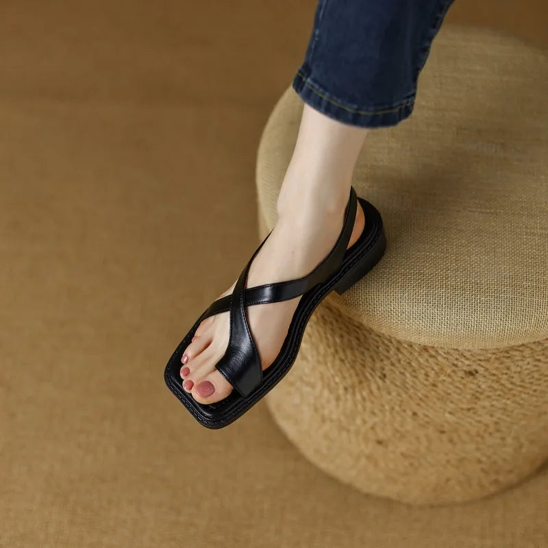 Sienna | Women's Buckle Strap Block Heel Sandals with Ankle