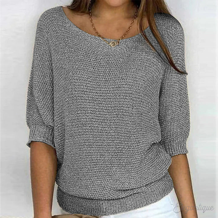 Gabrielle | Twisted Knit Chic Sweater