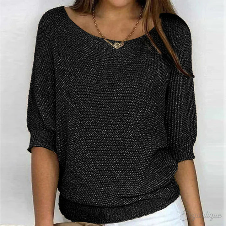 Gabrielle | Twisted Knit Chic Sweater