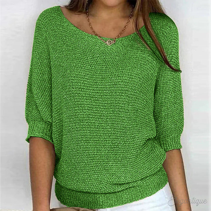 Gabrielle | Twisted Knit Chic Sweater