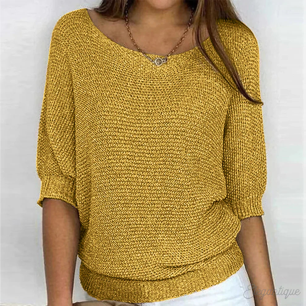 Gabrielle | Twisted Knit Chic Sweater