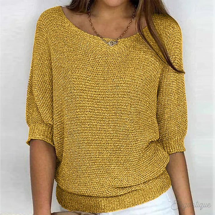 Gabrielle | Twisted Knit Chic Sweater