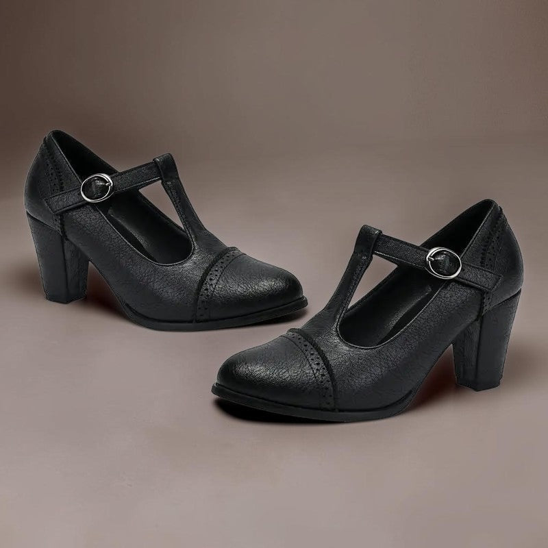 Sandrine | T-Strap Mary Jane Heels