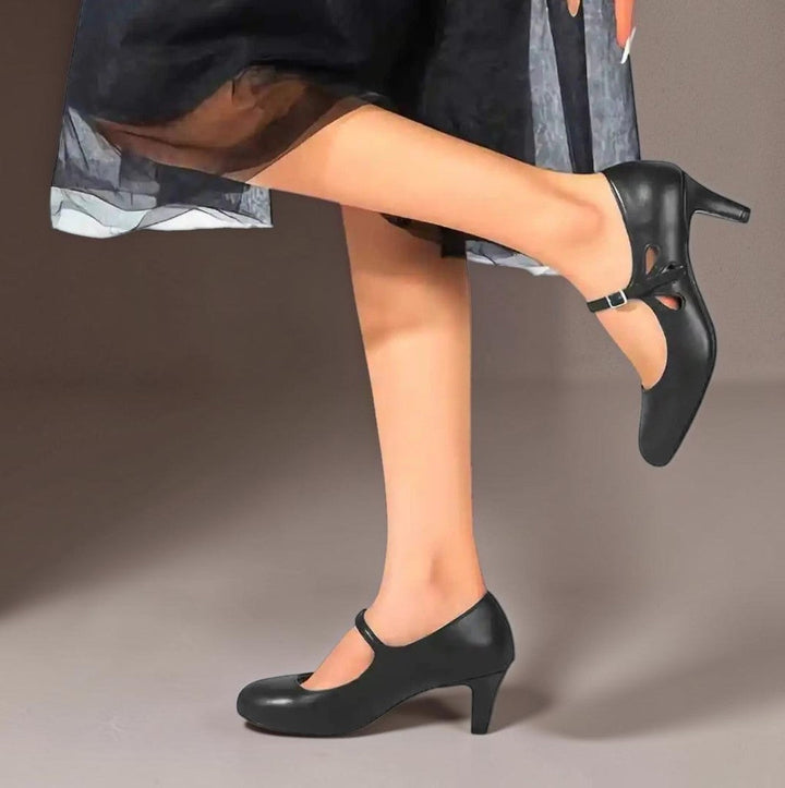 Rosalie | Black Mary Jane Heel