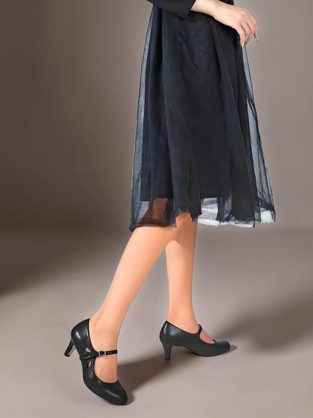 Rosalie | Black Mary Jane Heel