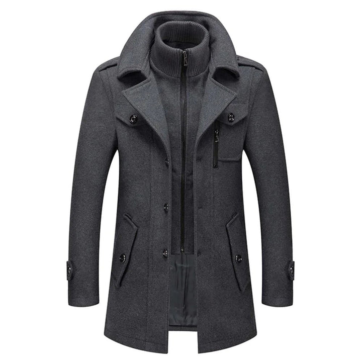 Warm Winter Jacket for Men with Removable Inner Vest