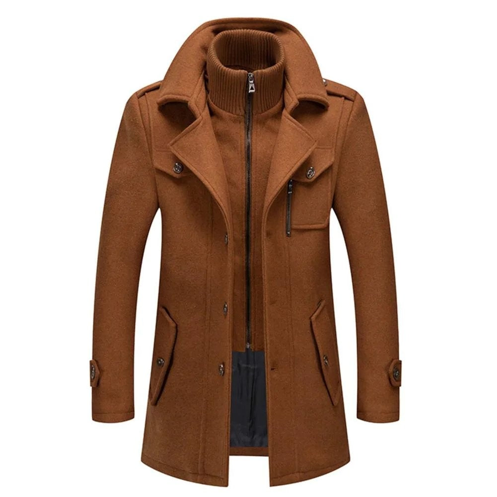 Warm Winter Jacket for Men with Removable Inner Vest