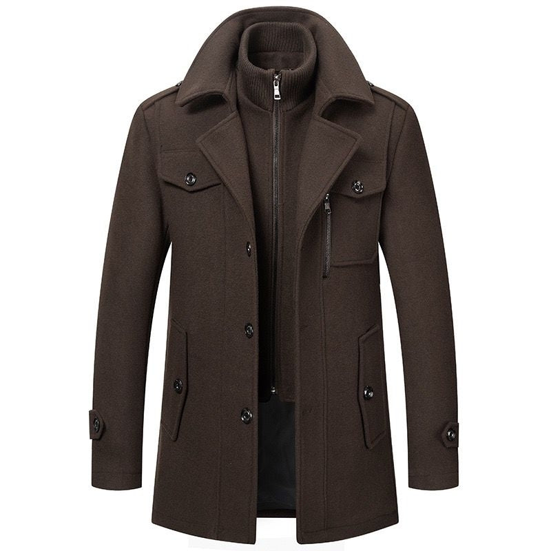 Warm Winter Jacket for Men with Removable Inner Vest