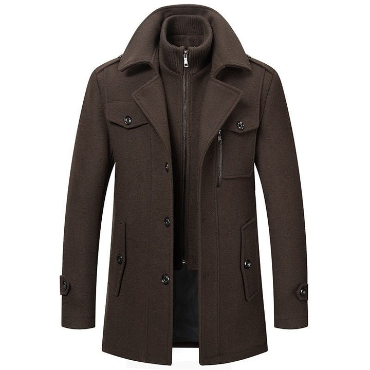Warm Winter Jacket for Men with Removable Inner Vest