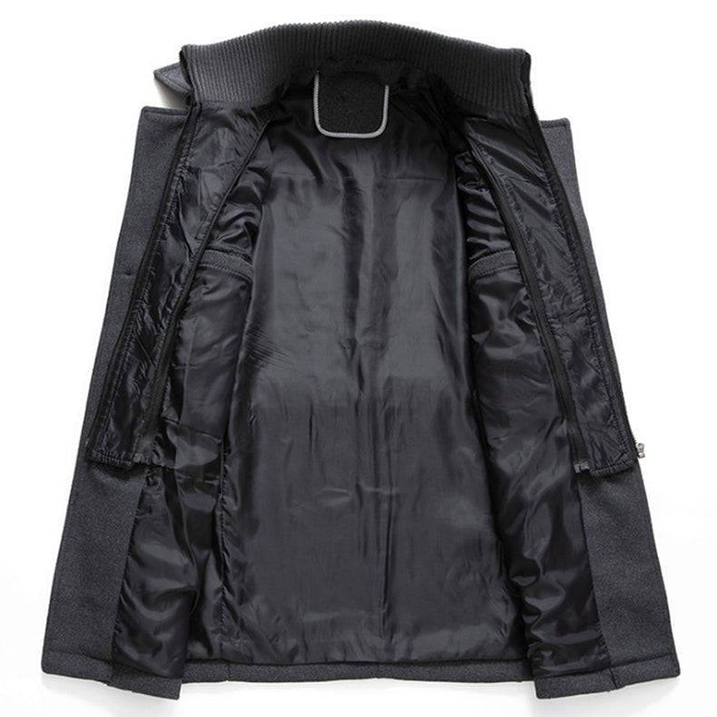 Warm Winter Jacket for Men with Removable Inner Vest