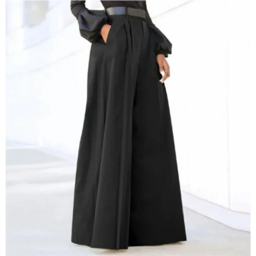 Winifred | Women's Wide Leg Pleated Trouser with Belted Waist