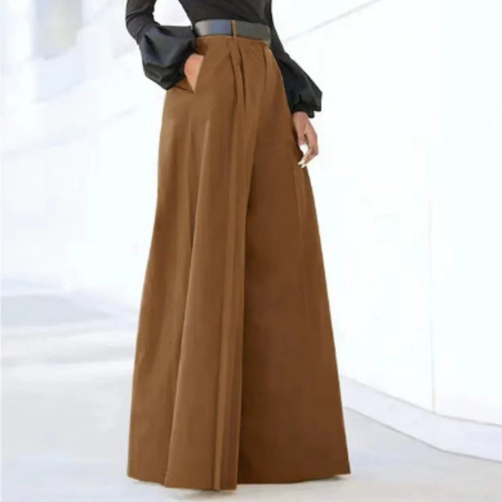 Winifred | Women's Wide Leg Pleated Trouser with Belted Waist