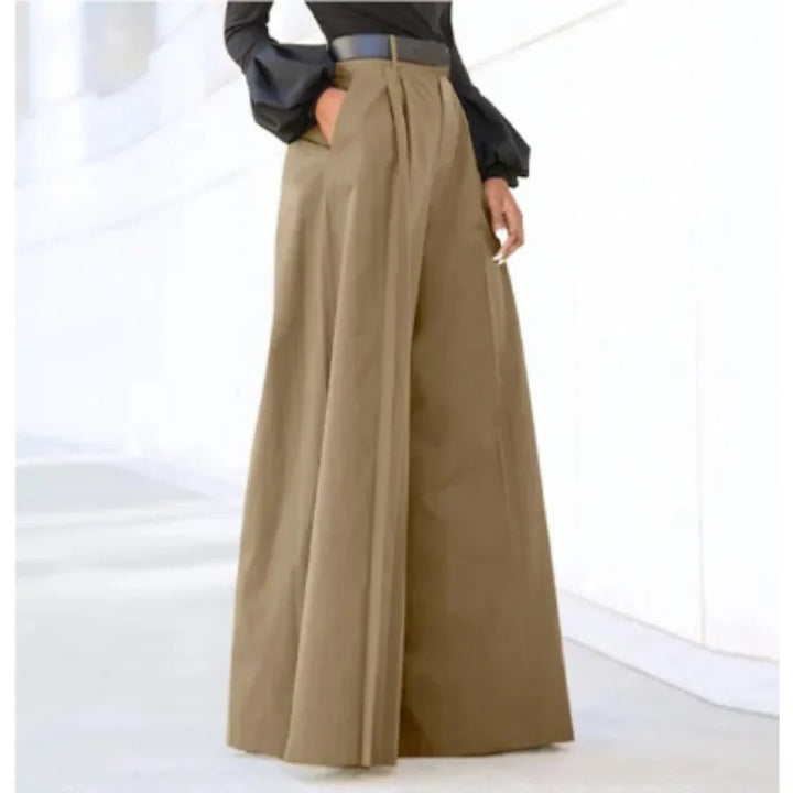 Winifred | Women's Wide Leg Pleated Trouser with Belted Waist