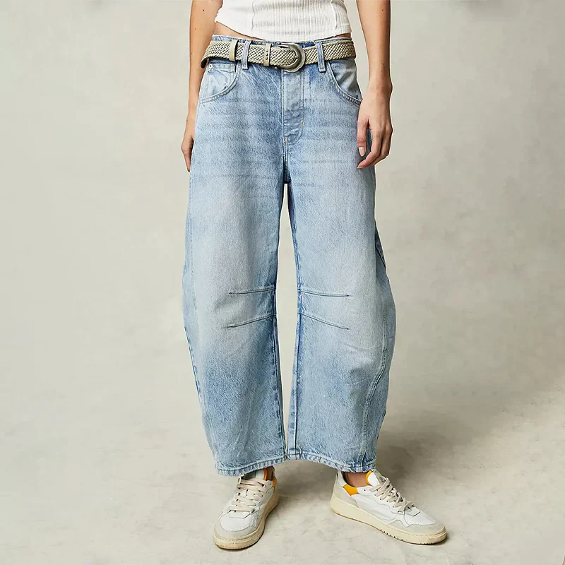 Yvonne | Women's Wide Leg Trouser with Button Fly and Pockets